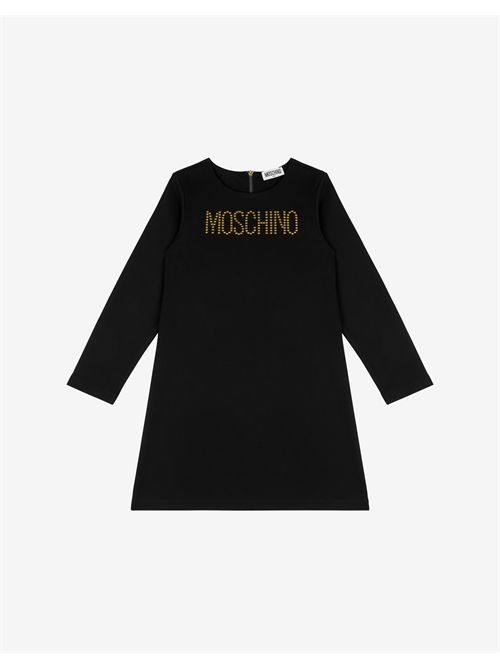 dress girl black MOSCHINO KIDS | HDV0F9LJA16//60100